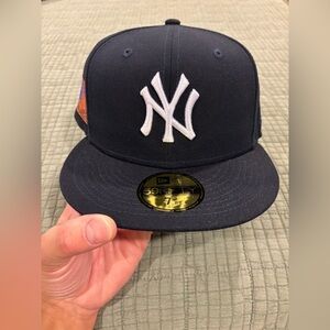 New Era 59fifty 25th Anniversary Yankees Fitted Hat Size 7 3/8